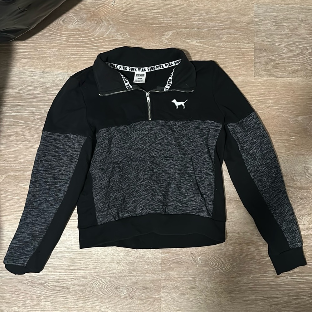 Black PINK half zip